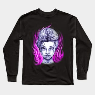 Reborn from Pink Flames Long Sleeve T-Shirt